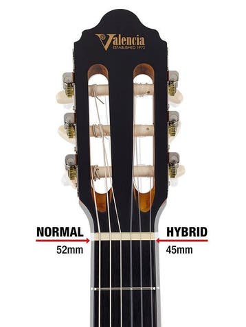 Valencia VC204H Hybride Lesgitaar | Music Department, Muziek en Instrumenten, Ophalen of Verzenden, Nieuw, Klassieke of Spaanse gitaar