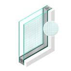 Dubbel glas Figuur Draadglas Engels 6/7mm - sp - 4mm, Ophalen of Verzenden, Nieuw
