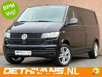 Volkswagen Transporter 2.0TDI 150PK Lang / 2.500kg trekhaak, Stof, Gebruikt, Zwart, Volkswagen