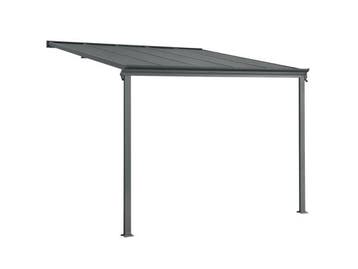 Veiling - Terrasdak / Overkapping - Borneo - 3 x 3 m - Grijs, Tuin en Terras, Nieuw
