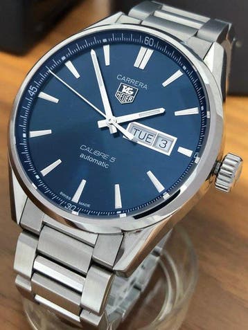 TAG Heuer - Carrera Calibre 5 - Day-Date WAR201E.BA0723 -