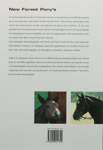 New Forest Pony / Basisgids dierenverzorging 9789058411310, Verzenden, Gelezen, J. Verschure
