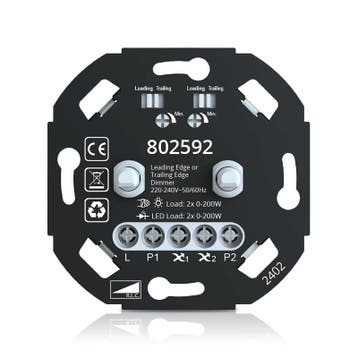 DUO LED DIMMER | 2x200W | FASE AF- EN AANSNIJDING, Huis en Inrichting, Nieuw