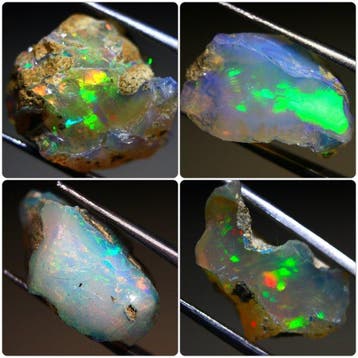 Ct. 32,0 Topkwaliteit Ethiopische Opaal - Monster- 6.4 g -