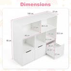 LIVSK Speelgoedkast - Ruime Opbergruimte - 5 Open Vakken - 3, Verzenden, Nieuw