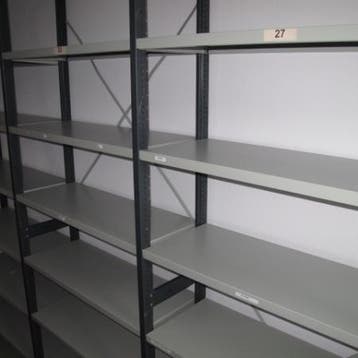 (MDK-104906) Bruynzeel stalen legbordstelling, Ophalen of Verzenden