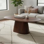Salontafel Mangohout Mick Capsule Bruin 120 cm, Verzenden, Nieuw, Industriële meubels, Overige vormen