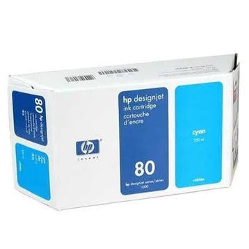 HP 80 c4846a inktcartridge, cyaan, 350 ml, Ophalen, Nieuw in verpakking
