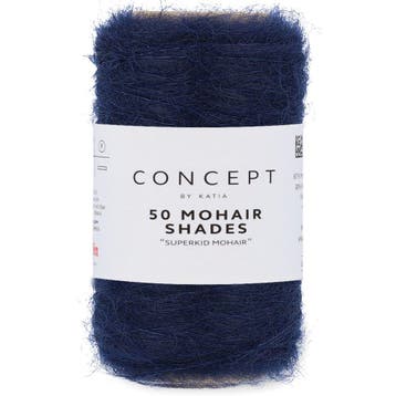 Katia Concept 50 Mohair Shades - 35 nachtblauw - Mohair Ga, Ophalen of Verzenden, Nieuw