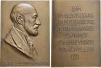 Bronze-plakette 1912 Personenmedaille Liebermann, Carl 18..., Verzenden