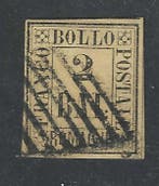 Italiaanse oude staten - Romagna 1859/1859 - 6 Baj, Gestempeld