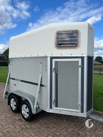 Leuke Blomert 1,5 paards paardentrailer!, Ophalen, Zo goed als nieuw, Hout, 1½-paards trailer
