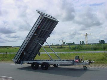 Zeer nette Brian James CargoTipper2 afm. 400x200cm 3500kg, Auto diversen, Ophalen, Gebruikt