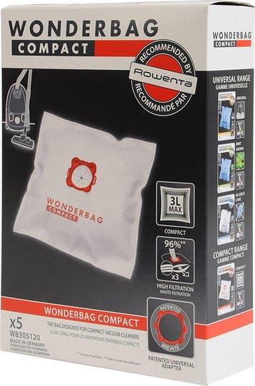 stofzuigerzak fleece (doos) Wonderbag Compact 5st., Verzenden, Nieuw