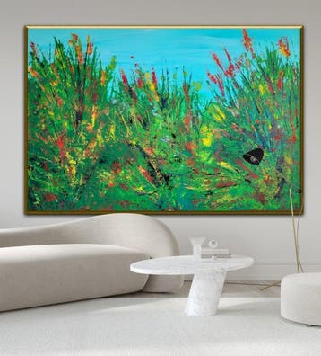 Laura Capellini -  VERDANT EMBRACE (XXL) Acrylic on canvas