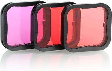 SOONSUN Set van 3x Duikfilter voor GoPro Hero 5/6/7 Black, Verzenden, Zo goed als nieuw
