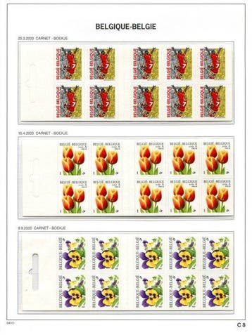 België 2000/2003 - Alle boekjes van de jaren 2000/2003 op, Gestempeld