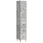 vidaXL Kastenset 2 pcs 33 x 34,5 x 90 cm Bewerkt hout, Huis en Inrichting, Verzenden, Nieuw