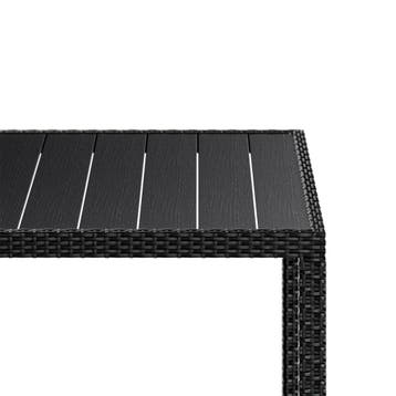 Polyrotan Tuinset Riga 5-delig Zwart (Tuinbanken-Tuinsets), Tuin en Terras, Tuinsets en Loungesets, Verzenden, Nieuw