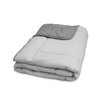 Walra Travel Dekbed 140x200 lichtgrijs/antraciet (Dekbedden), Ophalen of Verzenden, Nieuw