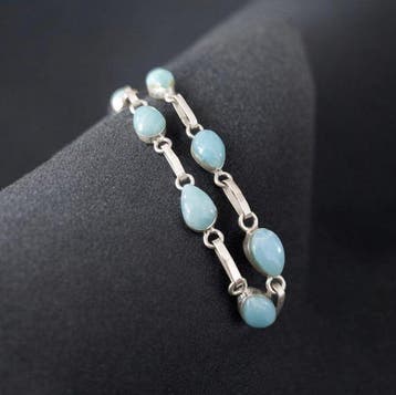Elegante Larimar uit de Caraïben. Natuurlijke onbehandelde