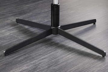 Draaifauteuil PAPILLON grijs fluweel zwart metaal in hoogte, Ophalen of Verzenden, Nieuw