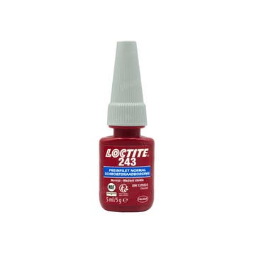 Loctite 243 schroefdraadborgmiddel blauw (middelsterk) 5ml, Ophalen of Verzenden, Nieuw, Loctite