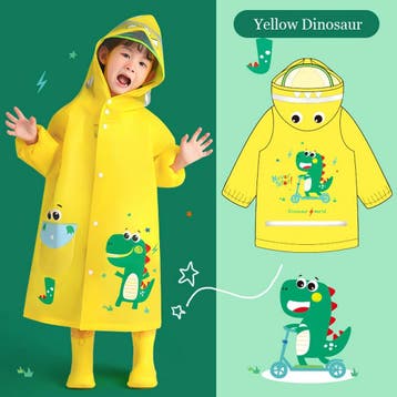 Regenjas / Regenponcho Yellow Dinosaur, Verzenden, Nieuw
