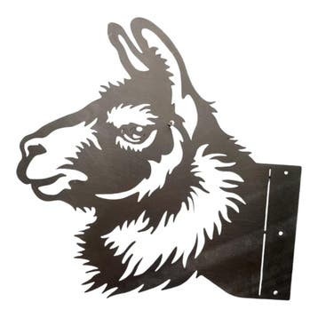 Tuindecoratie alpaca hek of schutting | 36.8 cm x 36.4 cm, Verzenden, Nieuw