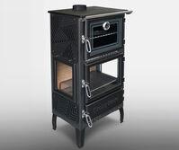 Stalen Houtkachel met oven | ÇALIKAN Model 306 3D 12kw, Huis en Inrichting, Kachels, Houtkachel, Hout, Nieuw, Vrijstaand