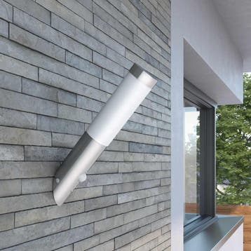 vidaXL Buitenlamp RVS Enego met sensor, Verzenden, Nieuw