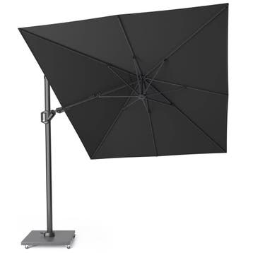 Challenger T2 premium zweefparasol 350x260 cm faded black, Tuin en Terras, Ophalen of Verzenden, Nieuw