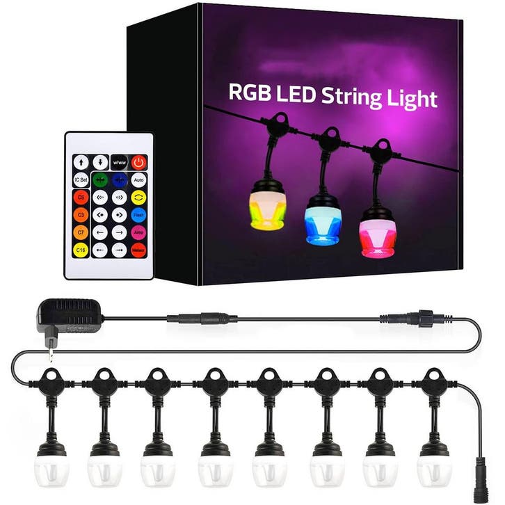 LED Lichtsnoer - Kozolux - RGB - Afstandsbediening - 12W, Tuin en Terras, Buitenverlichting, Overige typen, Nieuw, Led, Ophalen of Verzenden