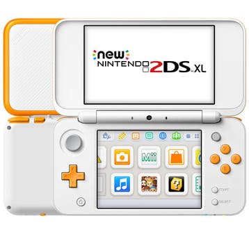 Nintendo New 2DS XL Console - Wit/Oranje, Verzenden, Zo goed als nieuw