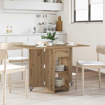 vidaXL Eettafel 115 x 70 x 75 cm Bewerkt hout Artisanaal, Huis en Inrichting, Tafels | Eettafels, Verzenden, Nieuw