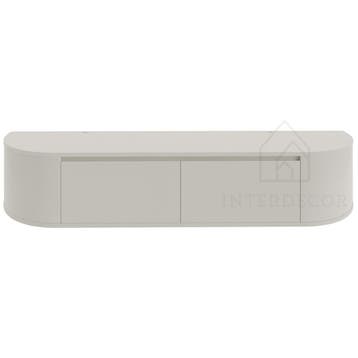 Aura curved TV-Meubel zwevend beige 180 cm, Overige materialen, 150 tot 200 cm, Nieuw, Ophalen of Verzenden