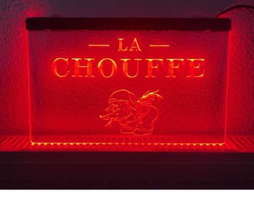 La chouffe neon bord lamp LED verlichting reclame lichtbak b, Verzamelen, Merken en Reclamevoorwerpen, Verzenden, Nieuw