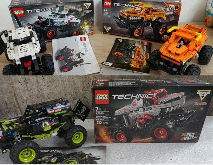 Lego Set - Technic - 4 set LEGO Technic Monster Jam 42200,, Kinderen en Baby's, Speelgoed | Duplo en Lego