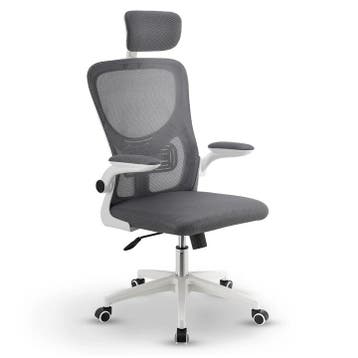 Ergonomische Bureaustoel - Baltimore - Wit / Grijs, Verzenden, Nieuw