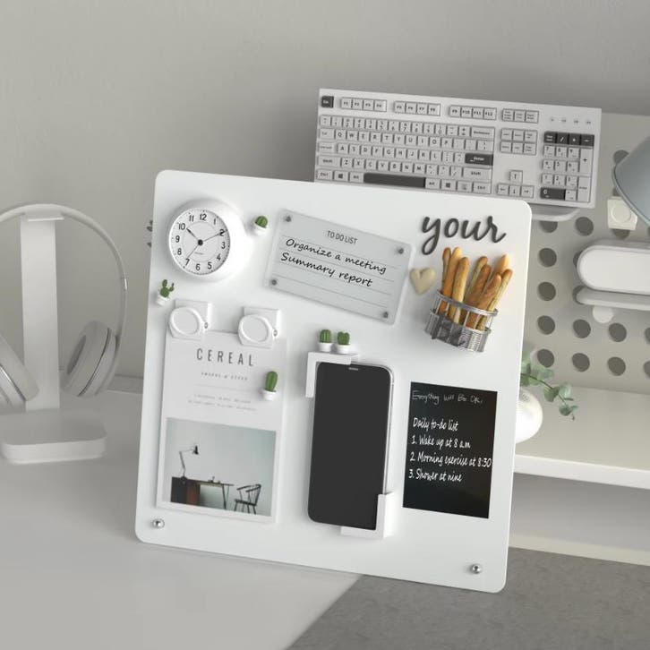 Magnetisch Memobord met Standaard – Metalen Tafel Bord Memo, Huis en Inrichting, Woonaccessoires | Memoborden, Nieuw, Verzenden
