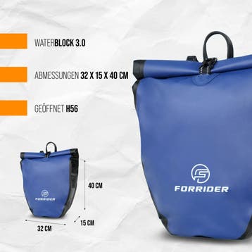 Fietstas Pro blauw Forrider, Ophalen of Verzenden, Nieuw