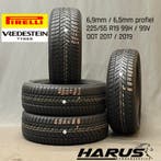 225/55/19 99H/V Pirelli Vredestein winterbanden 6,9/6,5mm 4X, Auto-onderdelen, Banden en Velgen, 19 inch, Gebruikt, Band(en), Personenwagen