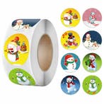 500 Kerst Stickers Op Rol - 2.5cm - Kerststickers -, Diversen, Verzenden, Nieuw