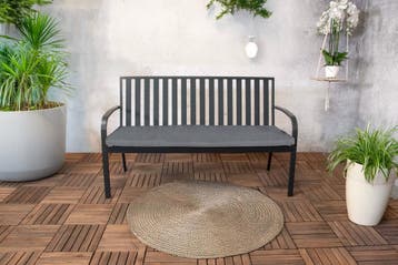 S&S import/export  Sensline Milan 3-zits tuinbank – grijs -, Nieuw