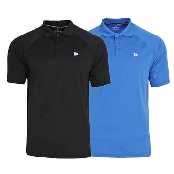 Donnay Donnay Heren - 2-Pack - Sport Polo Bjorn - Zwart &, Verzenden, Nieuw