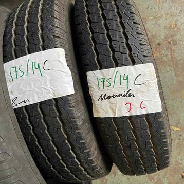 2 x Maxmiler 175-80-14 C Zomerbanden 8mm, 14 inch, 175 mm, Ophalen of Verzenden, Band(en)