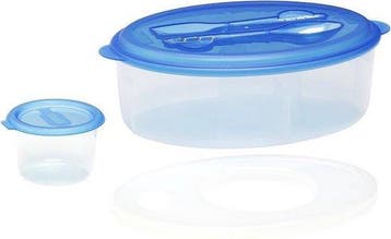 Partij van 17 sets Lunchboxset kunststof 7 delig (Recreatie), Verzenden, Nieuw