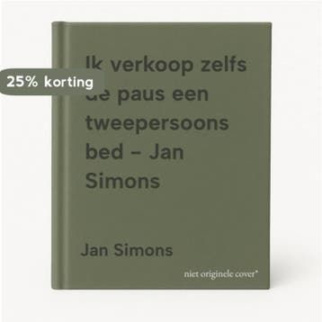 Ik verkoop zelfs de paus een tweepersoons bed - Jan Simons, Verzenden, Gelezen, Jan Simons
