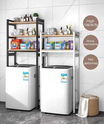 Badkamer rek - Wasmachine Rek - 3 laags - Robuust -, Verzenden, Nieuw