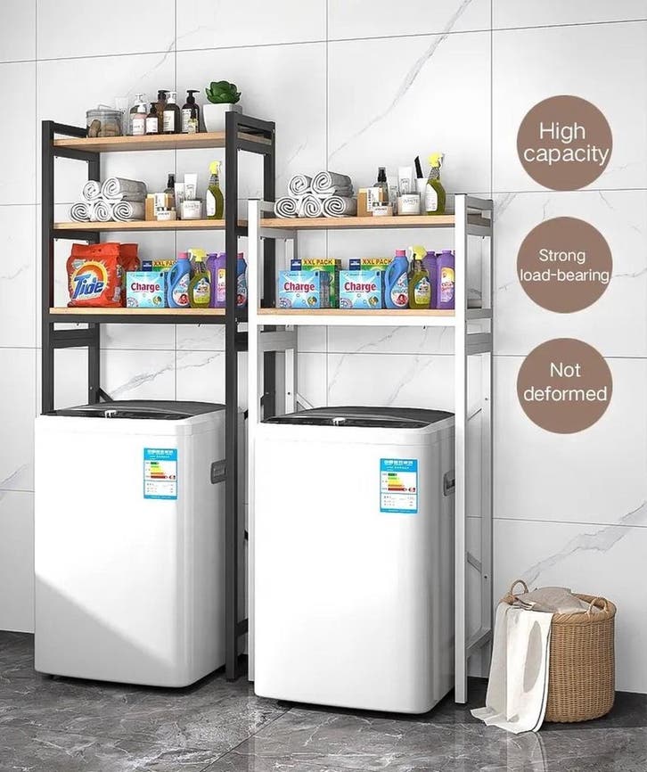 Badkamer rek - Wasmachine Rek - 3 laags - Robuust -, Computers en Software, Laptoptassen, Verzenden